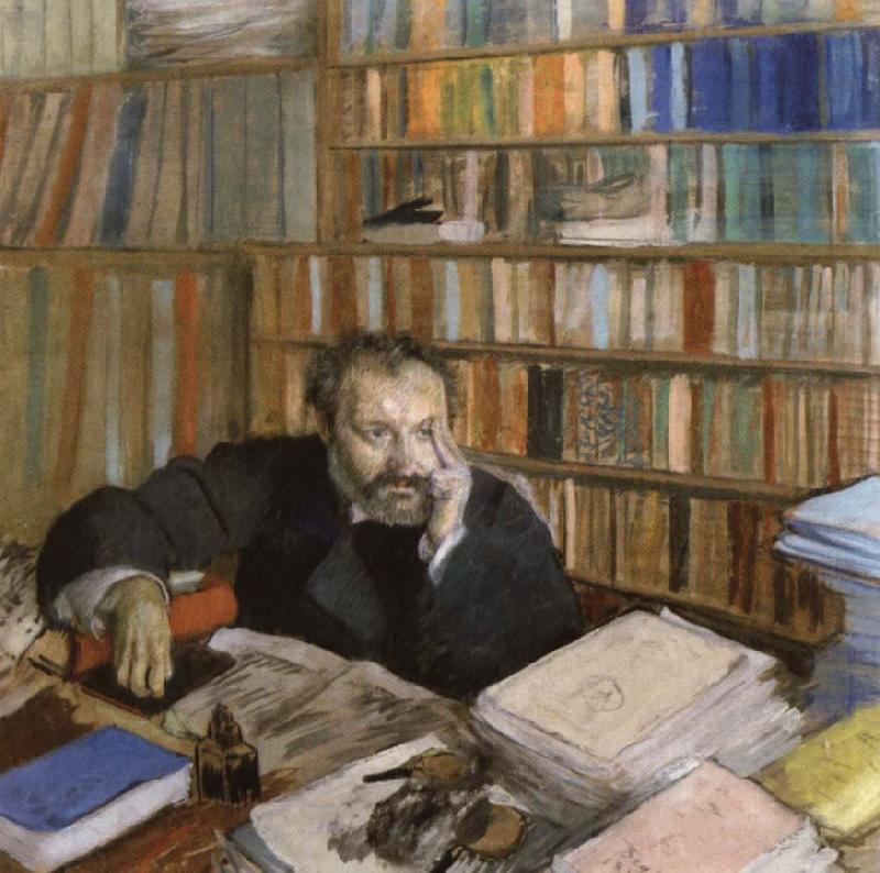 Edgar Degas Portrait of Edmond Duranty